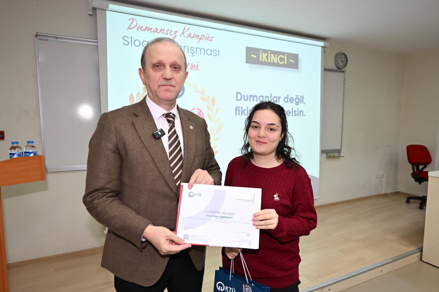KTÜ’de “Dumansız Kampüs” Slogan Yarışmasının Ödülleri Sahiplerini Buldu