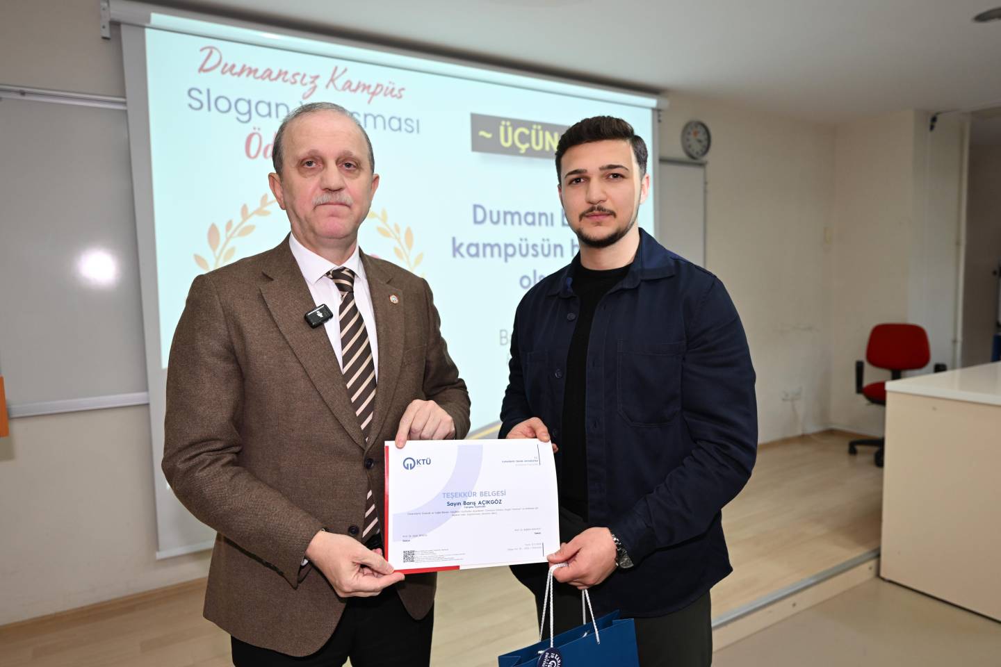 KTÜ’de “Dumansız Kampüs” Slogan Yarışmasının Ödülleri Sahiplerini Buldu